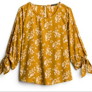 Curlene Tie Sleeve Blouse